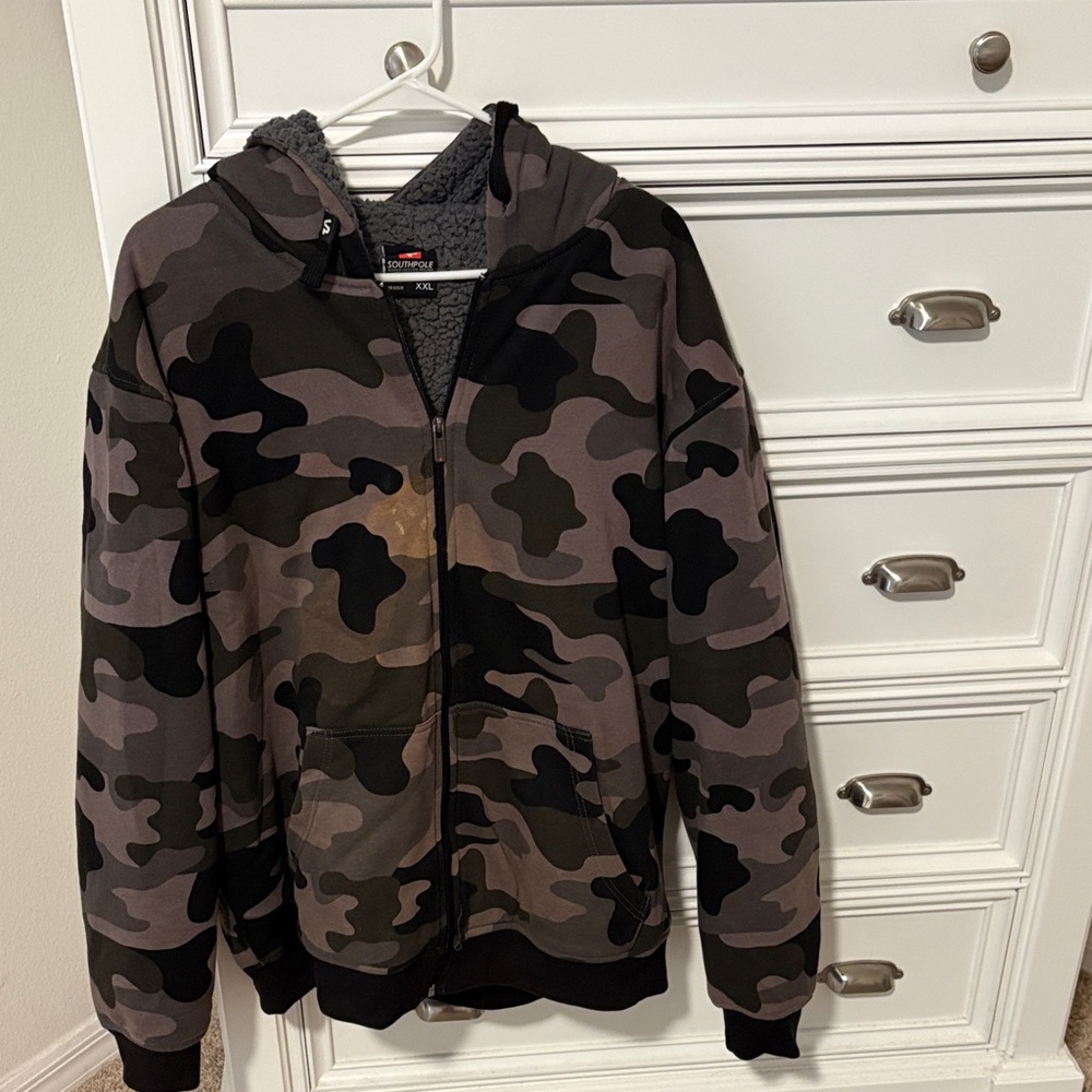 South Pole Camouflage Jacket - Black, Gray, Brown